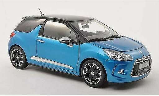 DS Automobiles DS3 Berline 1/18 Norev blu/nero 2011 modellini auto