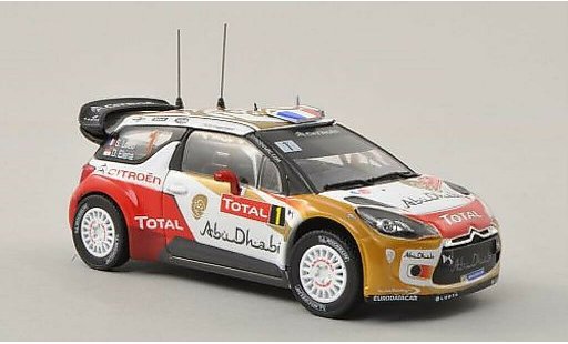 DS Automobiles DS3 WRC 1/43 Norev No.1 Abu Dhabi / Total Rally Monte Carlo 2013 /D.Elena modellini auto