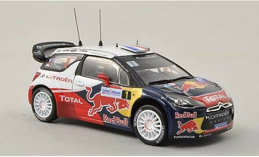 DS Automobiles DS3 WRC 1/43 Norev No.1 Red Bull / Total Rally de France 2012 /D.Elena modellini auto