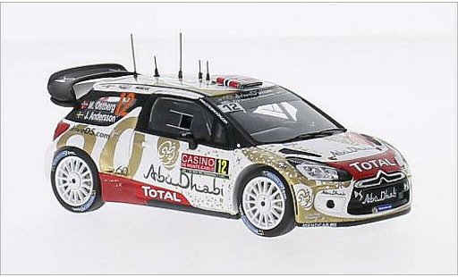 DS Automobiles DS3 WRC 1/43 Spark No.12 Citroen Total Abu Dhabi WRT Total Rally Monte-Carlo 2015 /J.Andersson modellini auto
