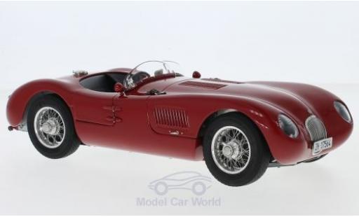 Jaguar C-Type 1/18 CMC rosso RHD 1952 XKC 023 aktueller Zustand Dr. Christian Jenny modellino in miniatura