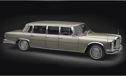 Mercedes 600 1/18 CMC Pullman (W100) gold avec toit ouvrant modellino in miniatura
