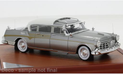 Imperial Crown 1/43 CMF Ghia Limousine grigio/bianco King Saud 1956 modellino in miniatura