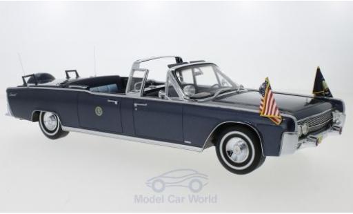 Lincoln Continental 1/18 CMF SS-100-X metallico blu John F. Kennedy 1961 modellino in miniatura