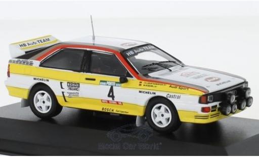 Audi Quattro 1/43 CMR quattro A2 No.4 HB Team HB Rallye WM Rallye Portugal 1984 mit Decals W.Röhrl/C.Geistdörfer modellino in miniatura