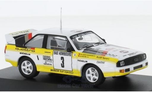 Audi Sport Quattro 1/43 CMR Sport quattro No.3 HB Team HB Rallye WM Rallye Monte Carlo 1985 mit Decals W.Röhrl/C.Geistdörfer modellino in miniatura