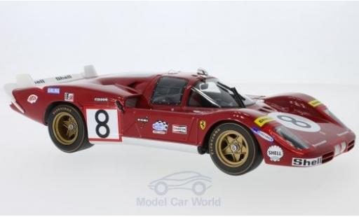 Ferrari 512 1/18 CMR S Long Tail No.8 24h Le Mans 1970 A.Merzario/C.Regazzoni modellino in miniatura