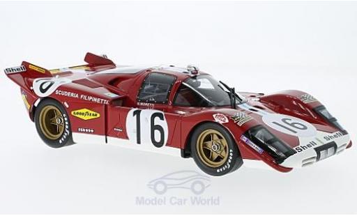 Ferrari 512 1/18 CMR S No.16 24h Le Mans 1970 G.Moretti/C.Manfredini modellino in miniatura