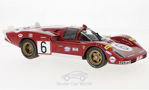 Ferrari 512 1/18 CMR S Long Tail No.6 24h Le Mans 1970 N.Vaccarella/I.Giunti modellino in miniatura