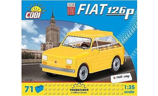 Fiat 126 1/35 Cobi P giallo Bausteine Anzahl le Blöcke: 71 modellino in miniatura