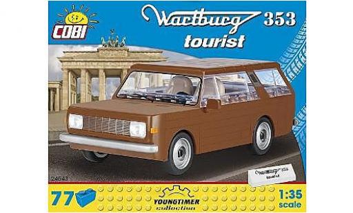 Wartburg 353 1/35 Cobi Tourist marroneee Bausteine Anzahl le Blöcke: 77 modellino in miniatura
