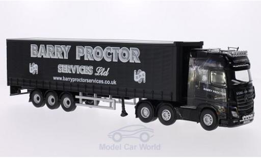 Mercedes Actros 1/50 Corgi (MP4) RHD Barry Proctor Gardinenplanensattelzug modellino in miniatura