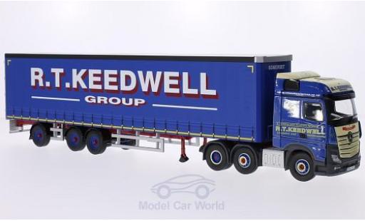 Mercedes Actros 1/50 Corgi MP4 RHD R.T. Keedwell Group Gardinenplanen-Sattelzug ohne Vitrine modellino in miniatura