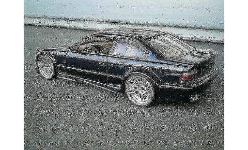 Bmw M3 coupe 1/18 Ut Models GTR E36 blu jantes larges modellini auto