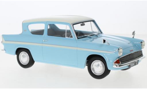 Ford Anglia 1/18 Cult Scale Models 105E blu/beige RHD 1961 modellino in miniatura