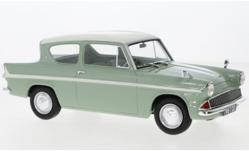 Ford Anglia 1/18 Cult Scale Models 105E verde/beige RHD 1961 modellino in miniatura