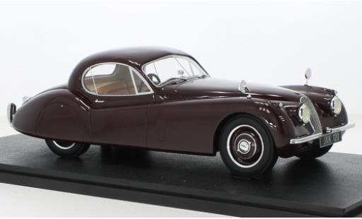 Jaguar XK 1/18 Cult Scale Models 120 FHC rosso RHD 1951 modellino in miniatura