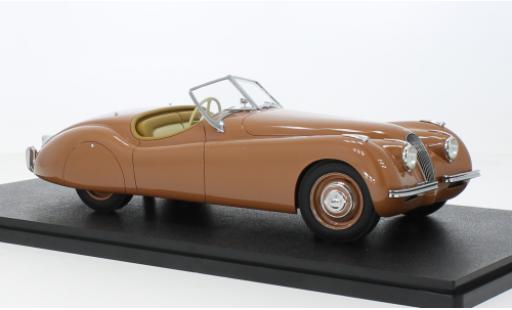 Jaguar XK 1/18 Cult Scale Models 120 OTS metallise brun clair RHD 1948 modellino in miniatura