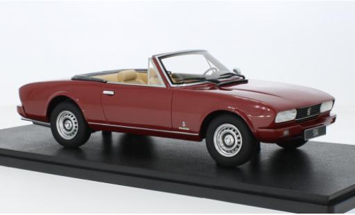 Peugeot 504 1/18 Cult Scale Models cabriolet metallise rosso 1983 modellino in miniatura