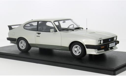 Ford Capri 1/18 Cult Scale Models 2.8 Turbo silber 1981 1:18 modellino in miniatura