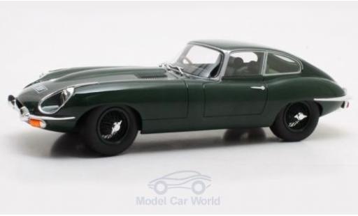 Jaguar E-Type 1/18 Cult Scale Models Coupe Series 2 verde RHD 1968 modellino in miniatura
