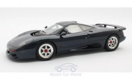 Jaguar XJ 1/18 Cult Scale Models -R metallico blu RHD 1990 modellino in miniatura