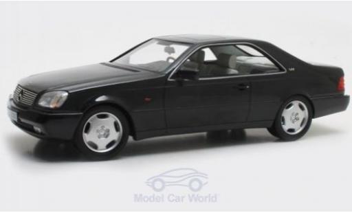 Mercedes 600 1/18 Cult Scale Models SEC (C140) metallico nero 1992 modellino in miniatura