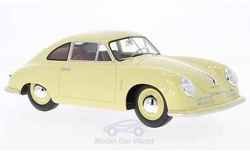 Porsche 356 1/18 Cult Scale Models -2 Gmünd giallo 1948 ohne Vitrine modellino in miniatura
