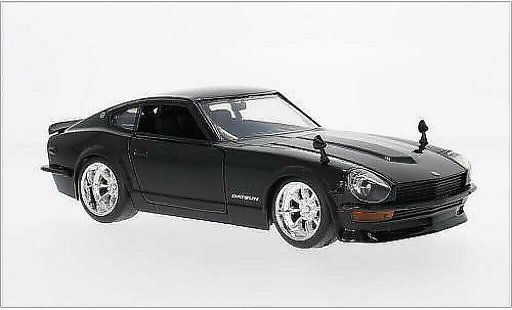 Datsun 240Z tuning 1/24 Jada Toys nero 1972 modellini auto