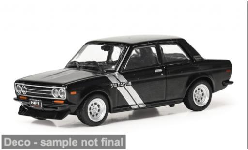 Datsun 510 1/64 IXO America schwarz/silber 1971 1:64 modellino in miniatura