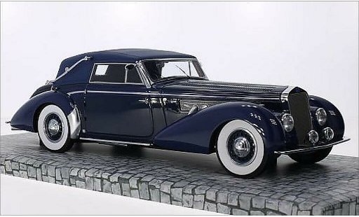 Delage D8-120 Cabriolet 1/18 Minichamps Cabrio blu/blu RHD 1939 modellini auto