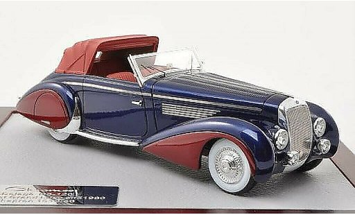 Delage D8-120 Cabriolet 1/43 Chromes Cabrio Grand Luxe Chapron blu/rosso 1946 modellini auto