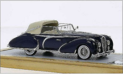 Delahaye 135 Cabriolet 1/43 Chromes Cabrio Figoni Falaschi blu RHD 1948 modellini auto