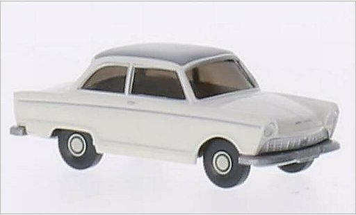 DKW Junior Berline 1/87 Wiking de Luxe bianco/opaco-grigio modellini auto