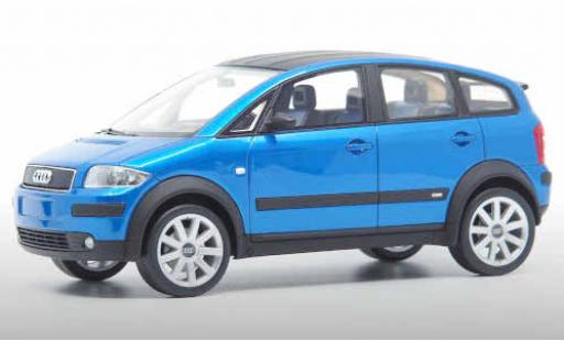 Audi A2 1/18 DNA Collectibles metallico blu modellino in miniatura