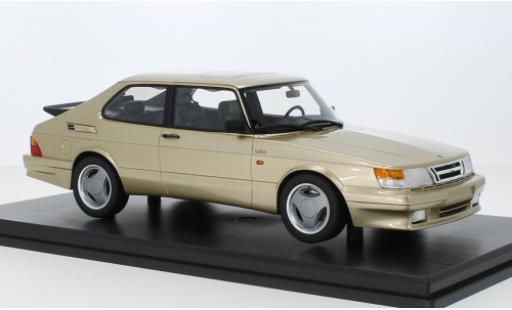 Saab 900 1/18 DNA Collectibles Turbo T16 flux d'air metallise beige 1988 modellino in miniatura