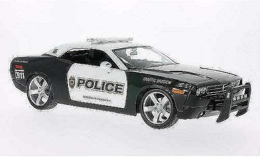 Dodge Challenger Concept 1/18 Maisto Police nero/bianco 2005 modellini auto