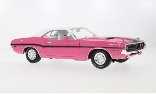 Dodge Challenger 1/18 Greenlight R/T pink/schwarz 1970 1:18 modellino in miniatura
