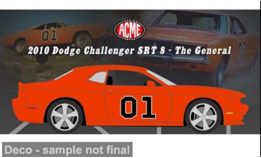 Dodge Challenger 1/18 ACME SRT 8 rot 2010 The General 1:18 modellino in miniatura