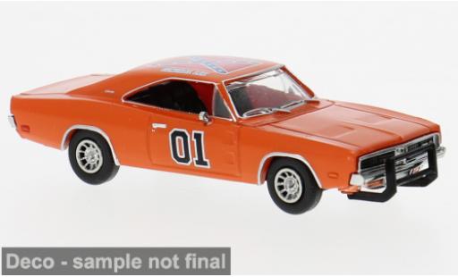 Dodge Charger 1/87 Brekina orange 1969 1:87 modellino in miniatura