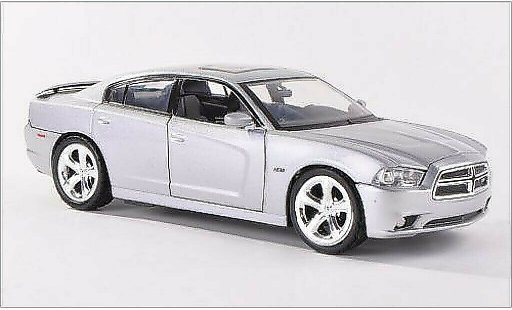 Dodge Charger R/T 1/24 Motormax grigio 2011 modellini auto