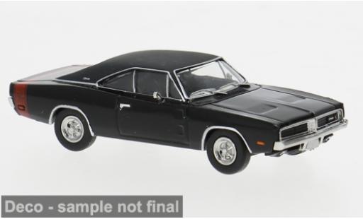 Dodge Charger 1/87 Brekina schwarz 1969 1:87 modellino in miniatura