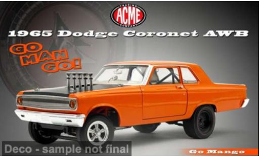 Modellini auto Dodge Coronet AWB orange 1965 Go Man Go! 1/18 ACME
