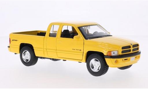 Dodge RAM 1/24 Welly Ram Quad Cab 1 gelb 1:24 modellino in miniatura