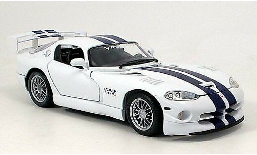 Dodge Viper Roadster 1/18 Maisto GT2 blu-bianco modellini auto
