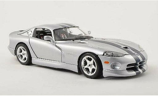 Dodge Viper GTS 1/18 Burago Coupe grigio/blu modellini auto