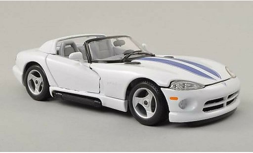 Dodge Viper RT 10 1/24 Burago / bianco/blu modellini auto