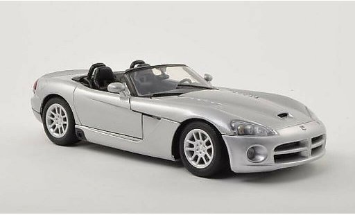 Dodge Viper SRT 10 1/18 Motormax - grigio 2003 modellini auto
