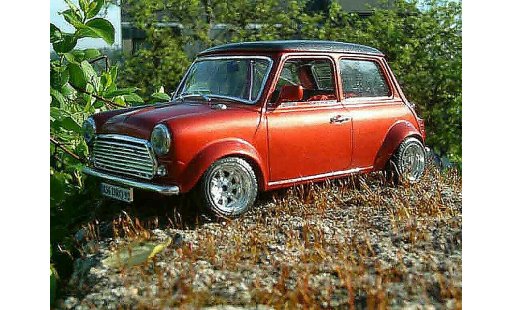 Austin Mini cooper 1/18 Burago racing modellini auto