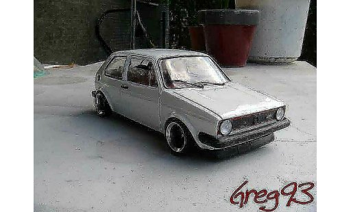 Volkswagen Golf GTI 1/18 Solido jantes ATS tuning bianco modellini auto